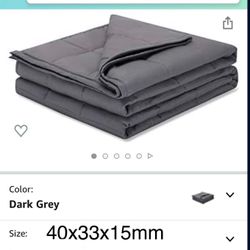 Weighted Idea Weighted Blanket 20 lbs for Adults 40''x33'' for Individual Between 180-220 lbs ( Soft Fabric, Grey)