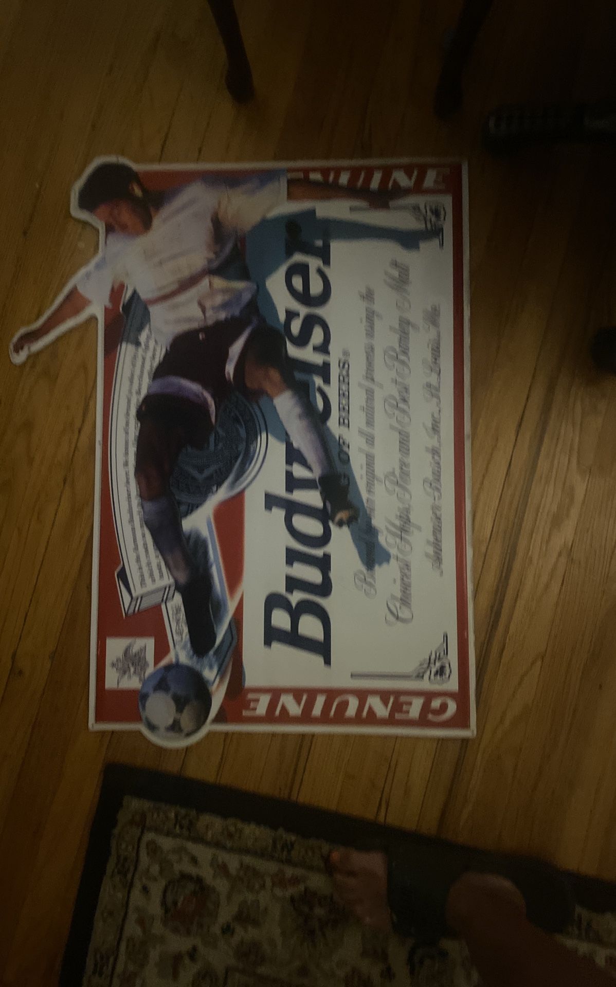 Authentic Budweiser Sign