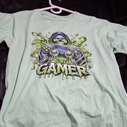 Gamer Graphic T-Shirt Light Green