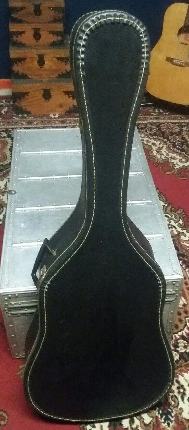 Acoustic Guitar Case Black Chipboard