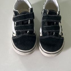 Vans Toddler With Velcro Size 7