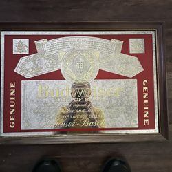 Authentic Budweiser Mirror 1999
