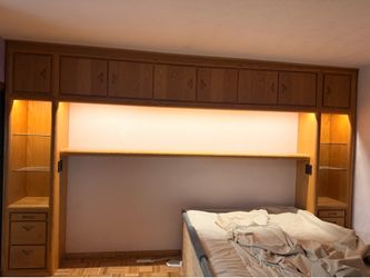 Bedroom shelves and dresser
