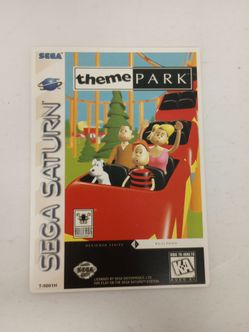 RARE Sega Saturn Theme Park VidPro Retail Display Card