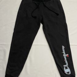 Women Champion Reverse Weave Sweatpants Jogger Pants Bottom Black Medium M