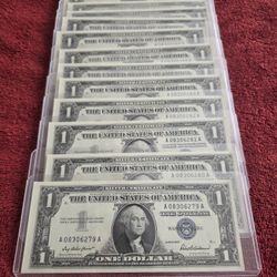 Collectible Coins & Currency 14 Silver Certificates 