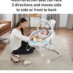 Graco Soothe 'n Sway LX Baby Swing with Portable Bouncer