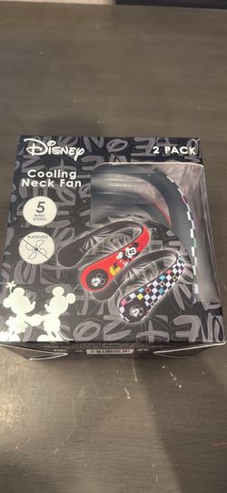 Neck Fans 2 Pack Disney Brand New