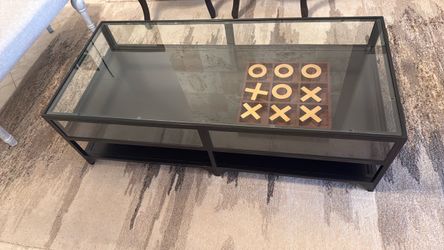Wrought iron coffee table