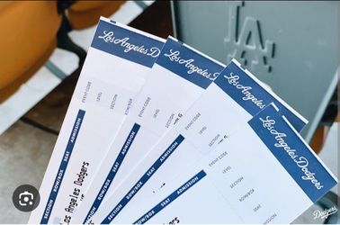 4 Dodgers Tickets vs The Tampa Bay Rays 6/15/2026