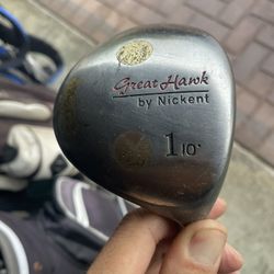 NICKENT GREAT HAWK TITANIUM 10 DEGREE DRIVER GOLF CLUB 