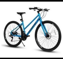 Assembled New 21-Speed Mountain Bike w/ 27.5” Wheels 700C Road Bike w/ Front & Rear Disc Brakes