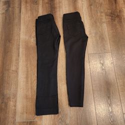 2 Women's black pants size 6, Banana Republic & Liverpool, stretch, great condition