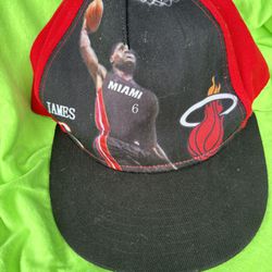 RARE VINTAGE Miami Heat Lebron James New Era 9Fifty Hat (Collector’s Item)