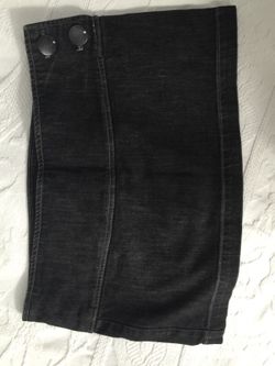 Denim black skirt S