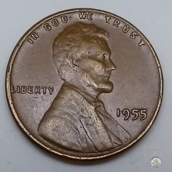 Wheat Penny 1955 Philadelphia Mint 