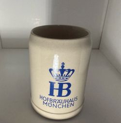 Vintage Hofbrauhaus Munchen HB Stoneware Beer Mug Stein West Germany