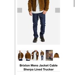 Brixton Corduroy Sherpa Lined Jacket