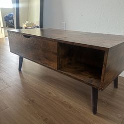 Brown Wooden Coffee Table