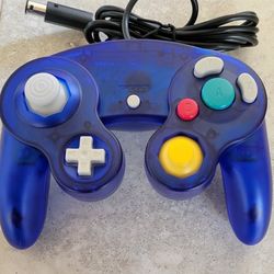 GameCube Controller - Transparent Dark Blue - Crystal Dark Blue - Nintendo Wii Joystick 