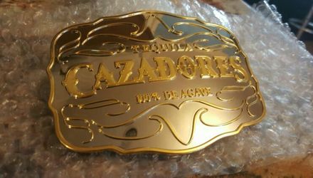 CAZADORES 100% DE AGAVE TEQUILA BELT BUCKLE!