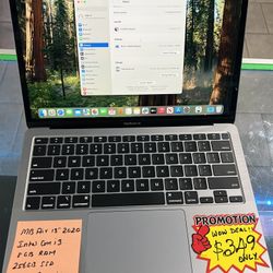 MacBook Air 13” 2020  Retina, Intel Core i3-8th Gen, 8GB Ram, 256GB Flash SSD, macOS Sequoia ,Microsoft office Package. Comes with Charger . 