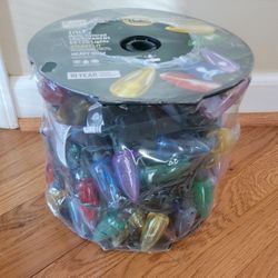 100 Multicolored Transparent C9 Led Lights