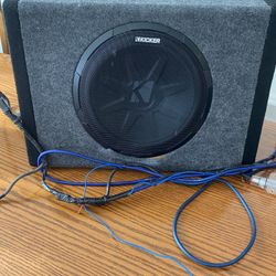 Kicker 10’ Sub Woofer With Built In Amplifier