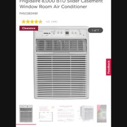 Fridgadaire Air Conditioner Vertical Window  8,000 BTU 