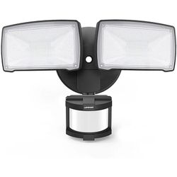 LEPOWER 28W LED Security Lights Motion Sensor Light Outdoor, 3200LM Motion Security Light, 5500K, IP65 Waterproof, 2 Head Motion Detector Flood Light 