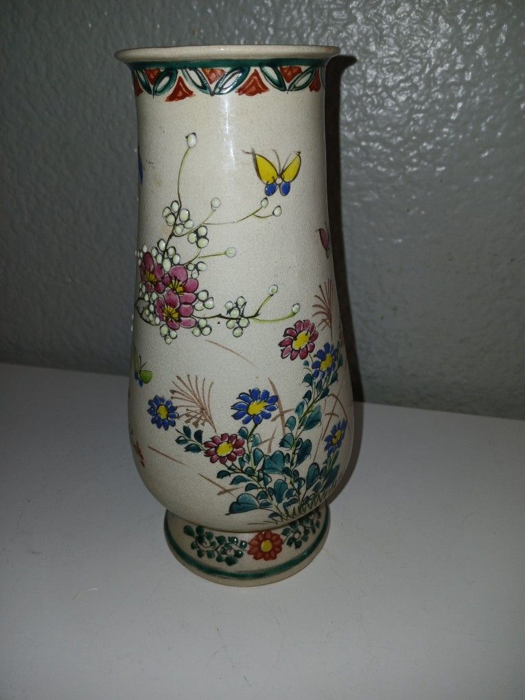 Antique Satsuma Or Style Vase