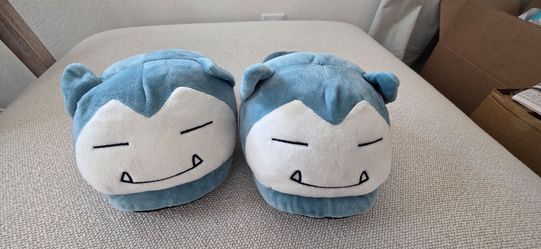 Snorlax plush slippers