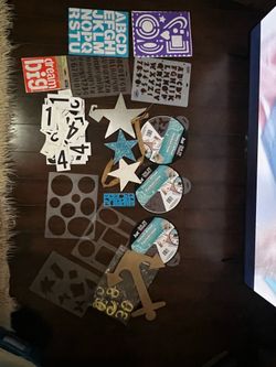 Many Craft stencils and shapes for tracing