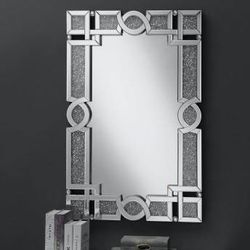 Gorgeous Mirror With Geometric Design And Crystals! Lowest Prices Ever!