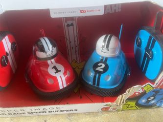Sharper Image Remote Control Ejecting Bumper Rivals 6pcs Red And Blue