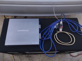 Powerbass Amp with skar wires