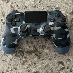 PS4 Blue Camo Controller 