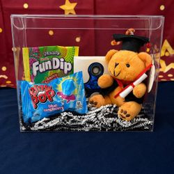 🎓 Graduation Gift Box – Teddy Bear, Candy & Fidget Spinner – Only $15!