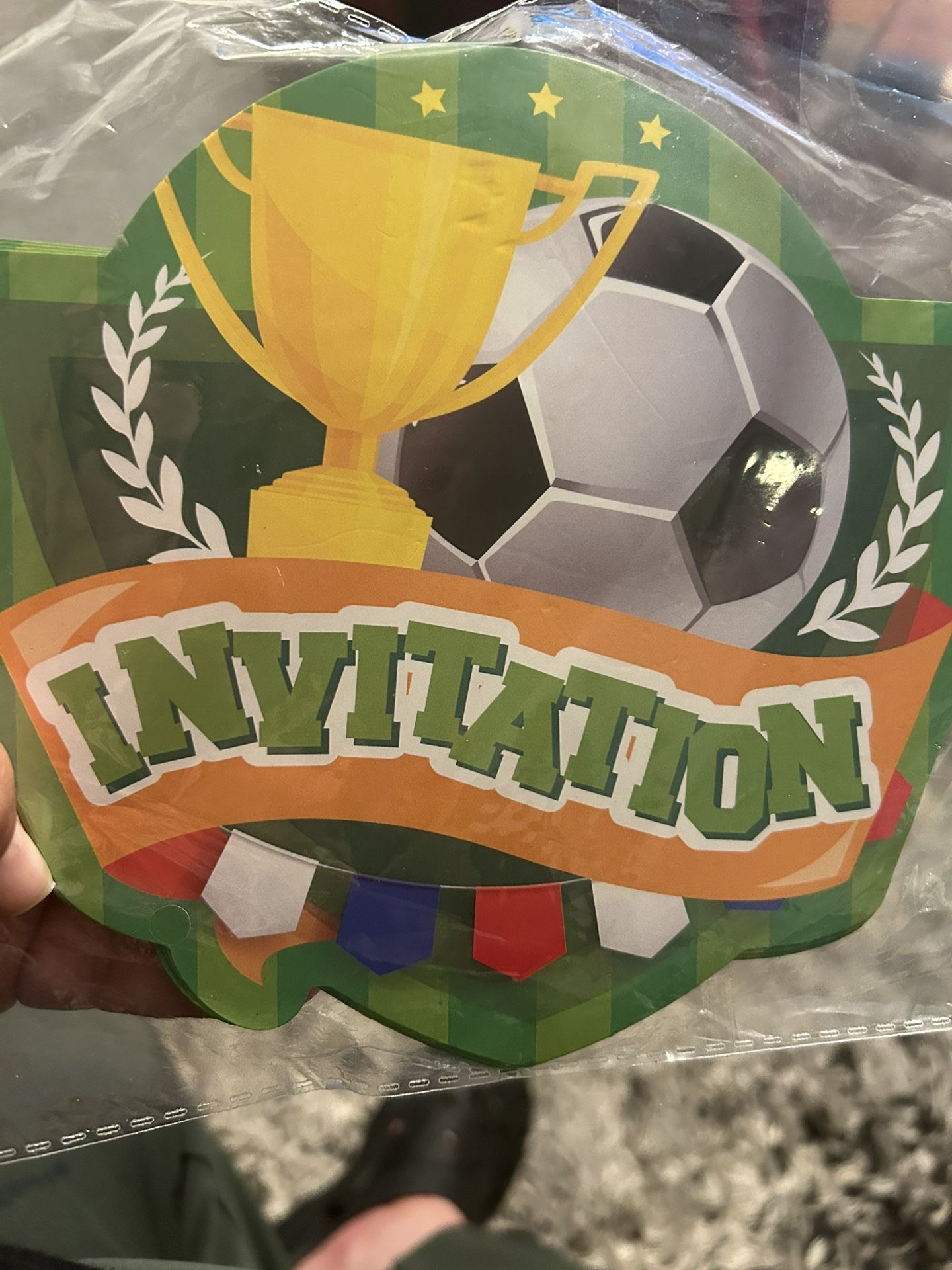 Soccer Invitations $1
