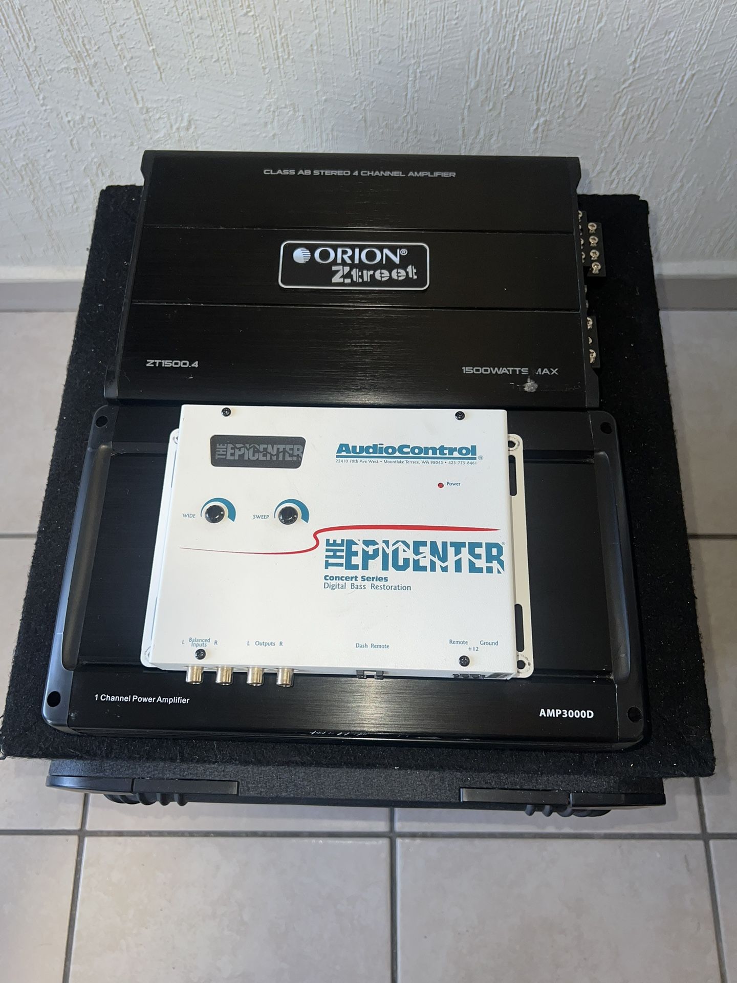 KICKER L7 15” ORION AMP 4 CH 1500w BLAUPUNKT AMP 2 CH 3000 D