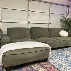 Living Spaces Dark Grey Sectional -  Free Delivery