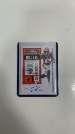 Tee Higgins rookie singed card