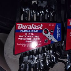 SAE 6piece FlexHead Ratcheting Wrench Set 