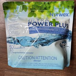 NEW NORWEX Ultra Power Plus Laundry Detergent Soap Powder 50 HE Loads 1.1lb 500g