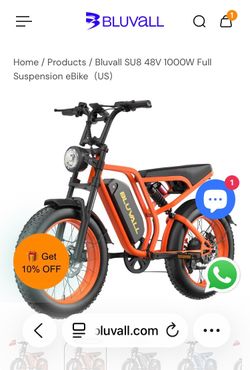 Bluvall 1500watt electric bike