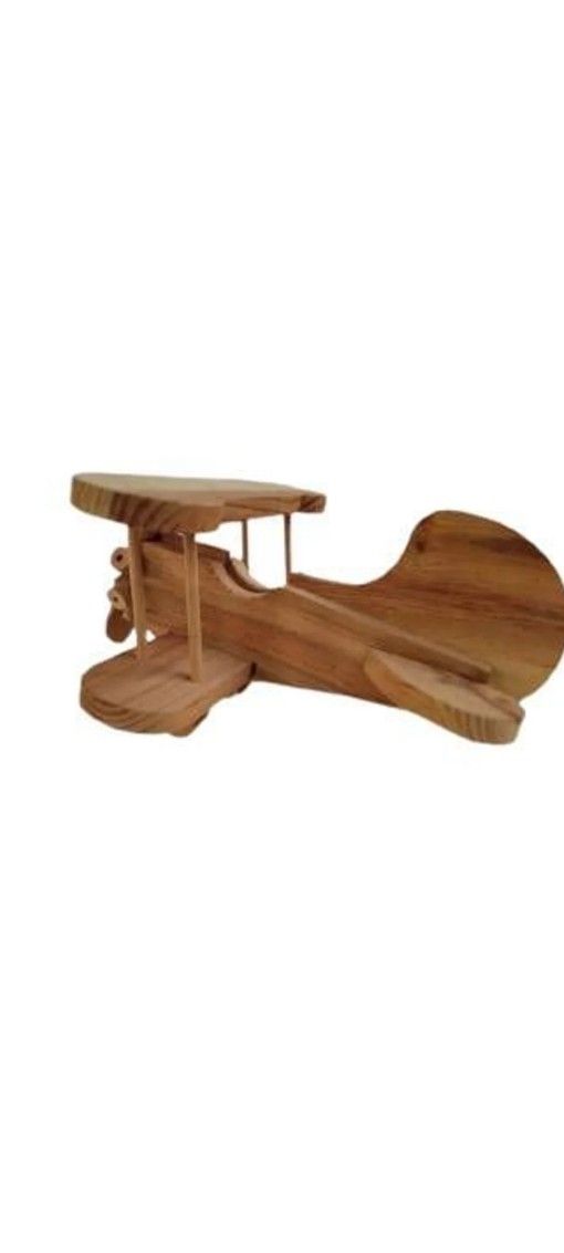HandCrafted Wood Model Airplane