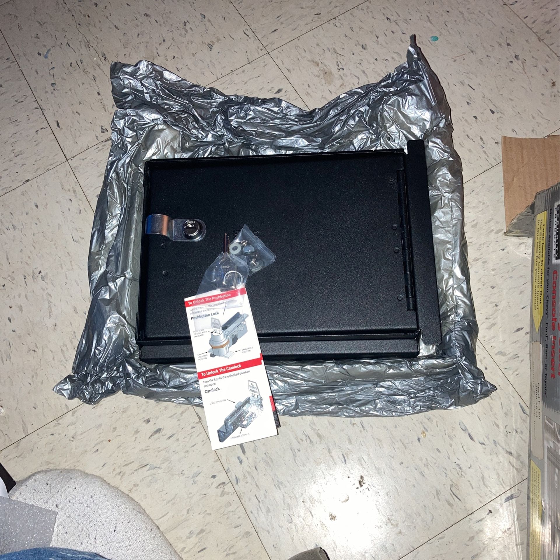 Security Console Lock Box Safe