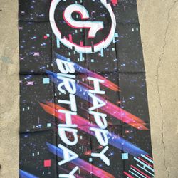 TikTok Birthday Banner 