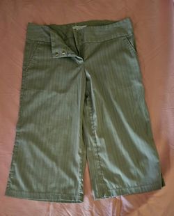 Charlotte Russe pin striped capri slacks