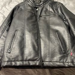 Black Levi’s Leather jacket